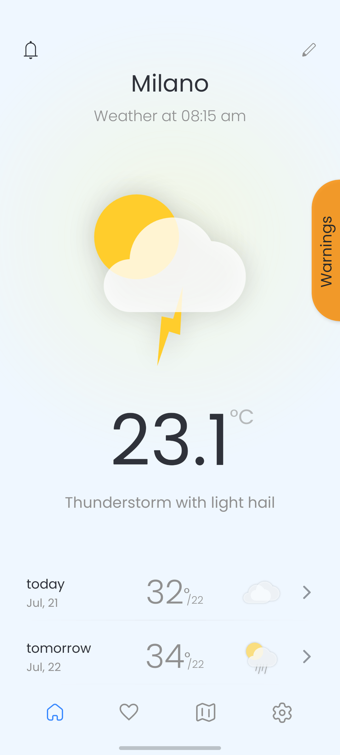 Conditions météo actuelles