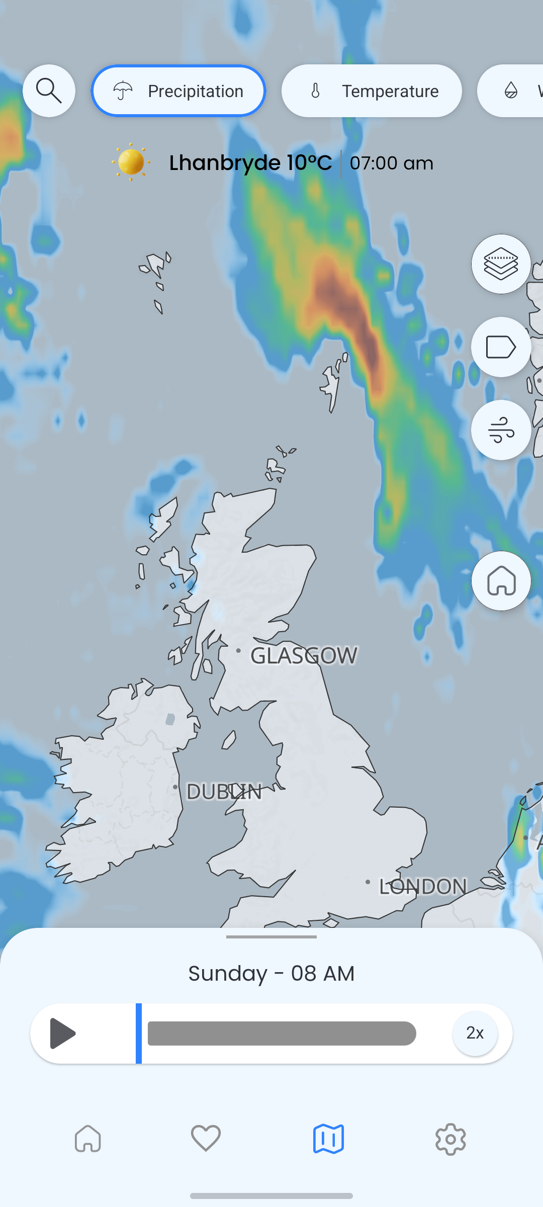 Cartes météo 3D interactives