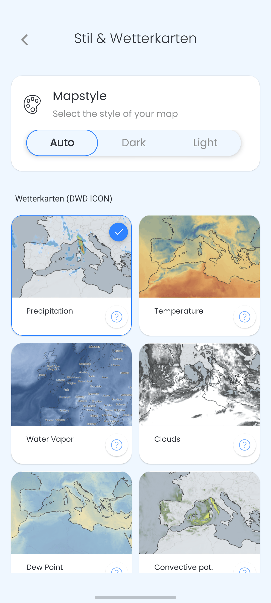 Plusieurs styles de cartes