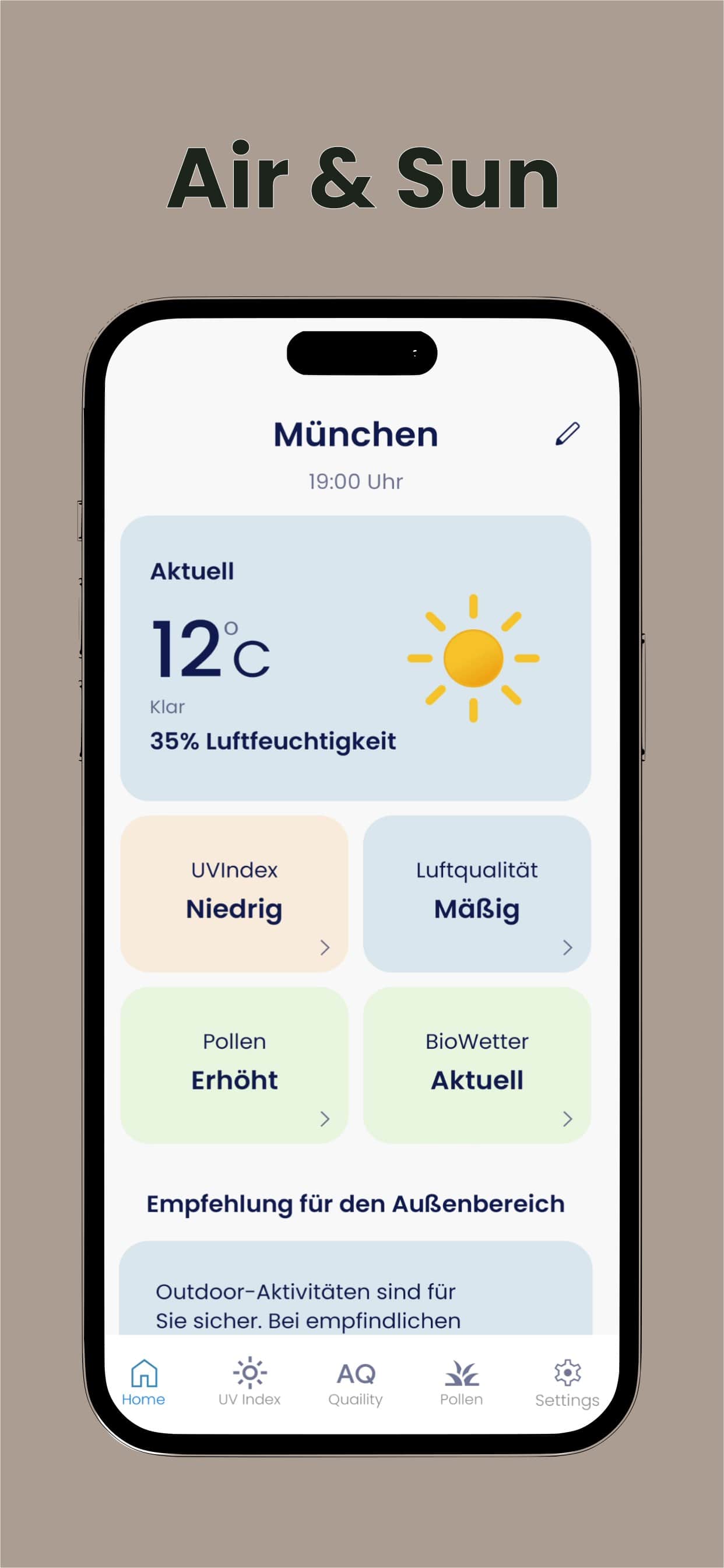 Alles-in-einem Dashboard