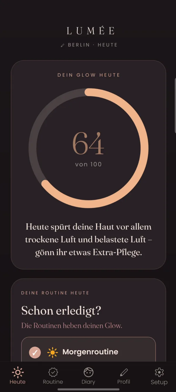 Lumée App-Screenshot
