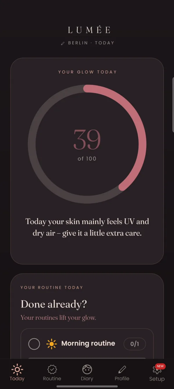 Lumée App-Screenshot