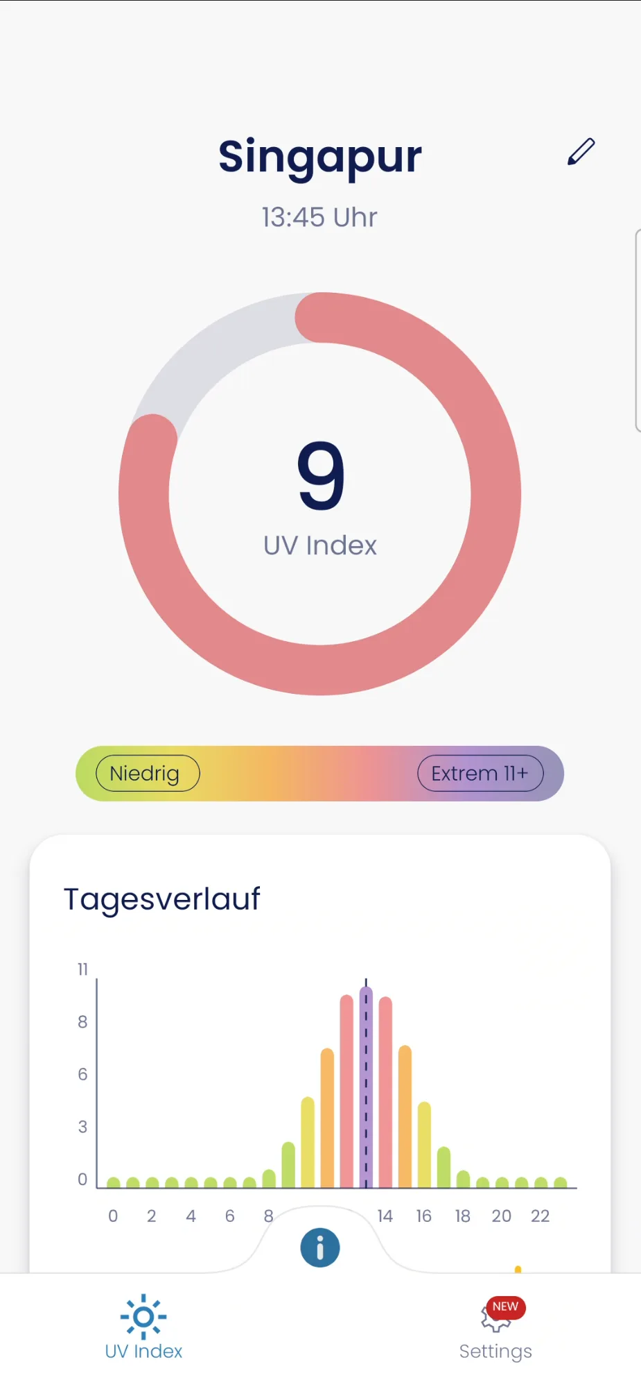 SunProtect App-Screenshot